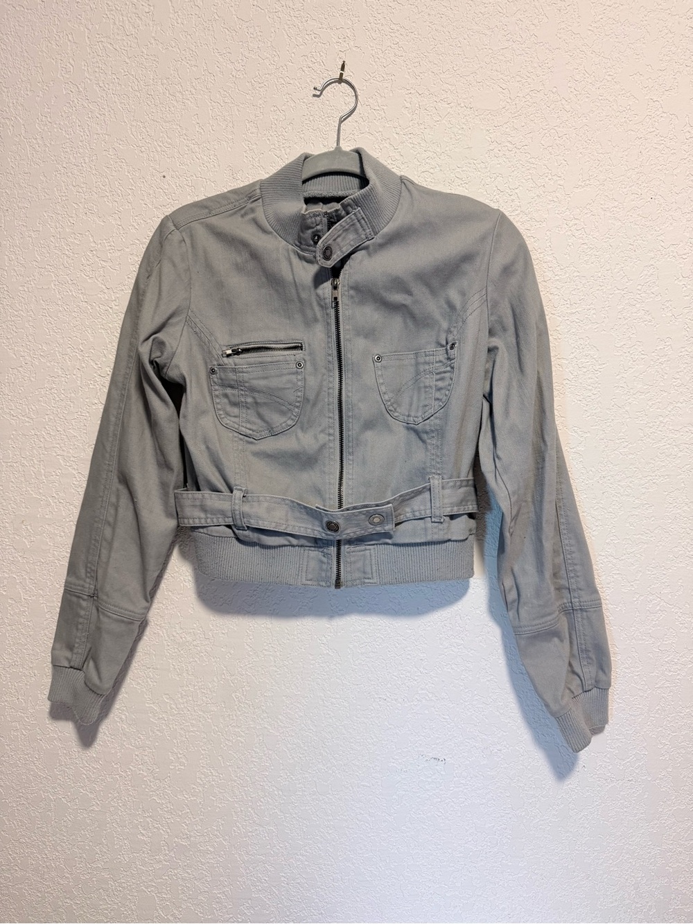 Y2K YMI Gray Women's Cropped Jacket Size M